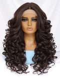 Black Brown Curly Wig