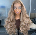 Blonde Highlight Brown Mixed Lace Front Wig